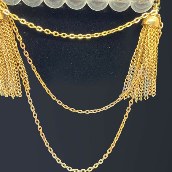 Moss Mills Gold Tone Barcelona Stone Necklace - Picture 2 of 13